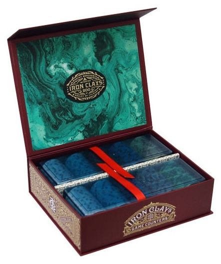 Комплект чипове за настолни игри Roxley Games - Iron Clays (200 бр.)