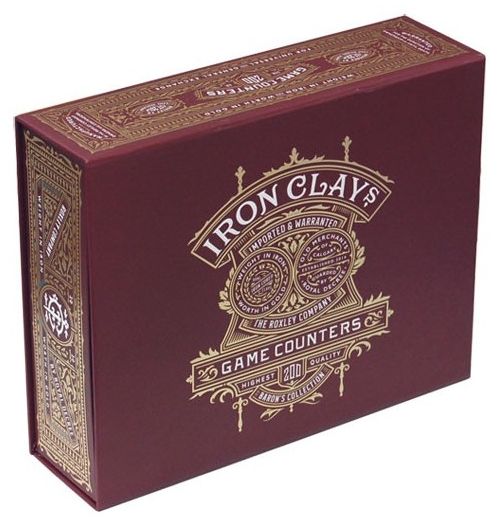 Комплект чипове за настолни игри Roxley Games - Iron Clays (200 бр.)