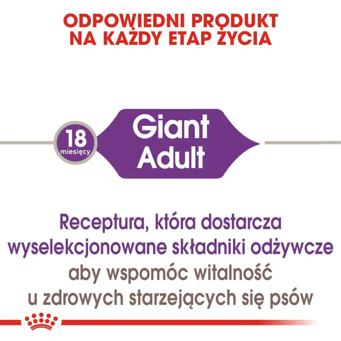 ROYAL CANIN Giant Adult - суха храна за кучета - 15 кг