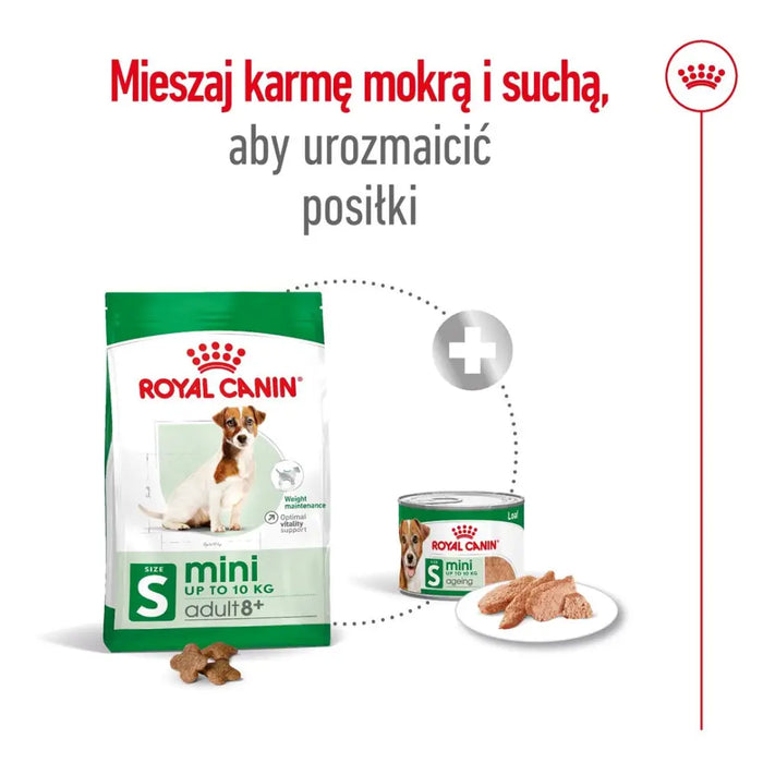 ROYAL CANIN Mini Adult + 8 - суха храна за кучета - 2 кг