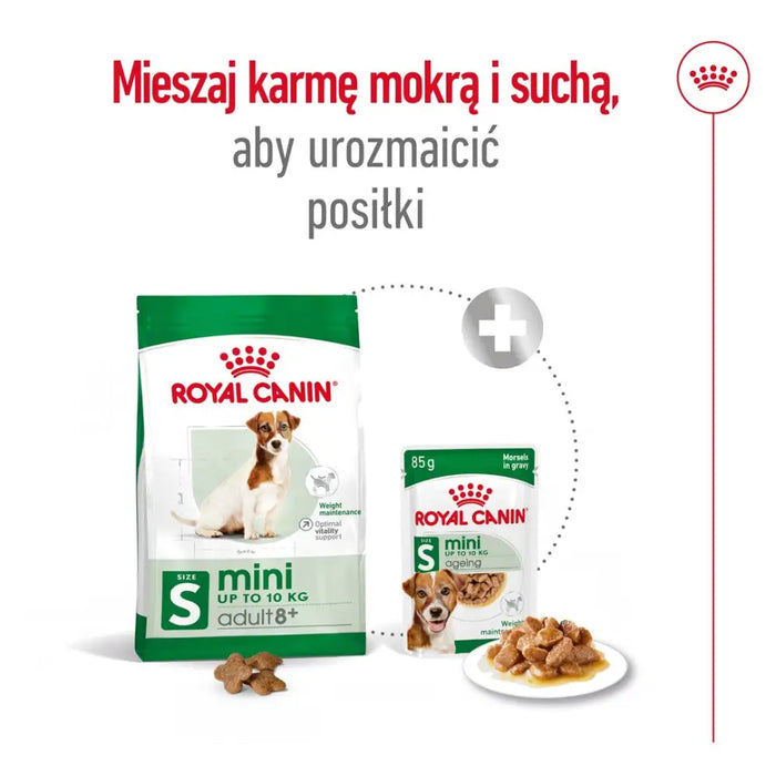 ROYAL CANIN Mini Adult + 8 - суха храна за кучета - 2 кг