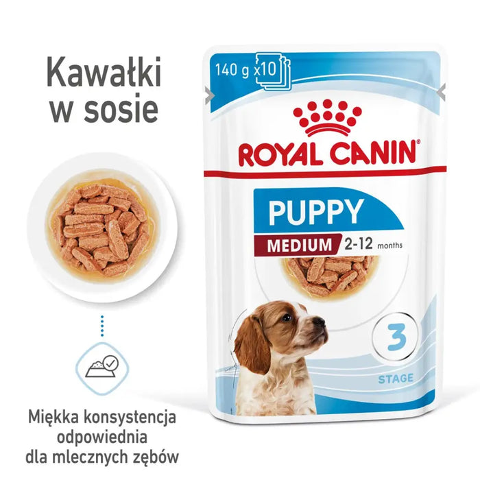 ROYAL CANIN SHN Medium Puppy in sauce - мокра храна