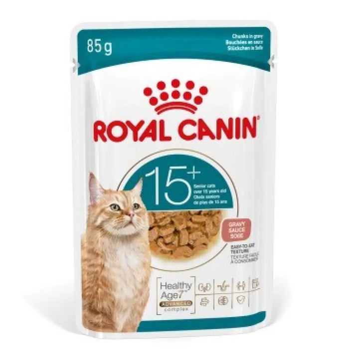 ROYAL CANIN Зряла 15+ Парчета в сос - мокра храна за котки