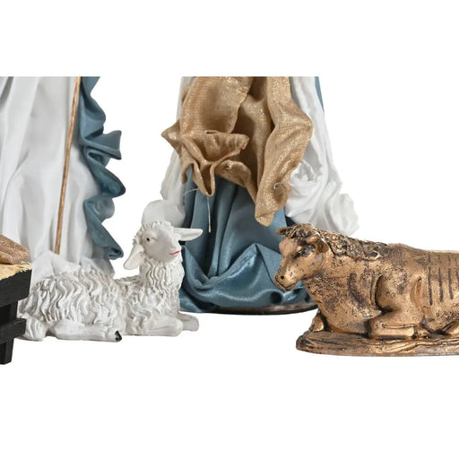 Рождествена Коледна Сцена Home ESPRIT Син Бял 20 x 15 x 30