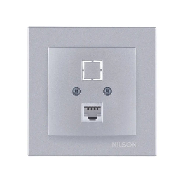 РОЗЕТКА RJ45 CAT.5E СРЕБРО NILSON ALEGRA