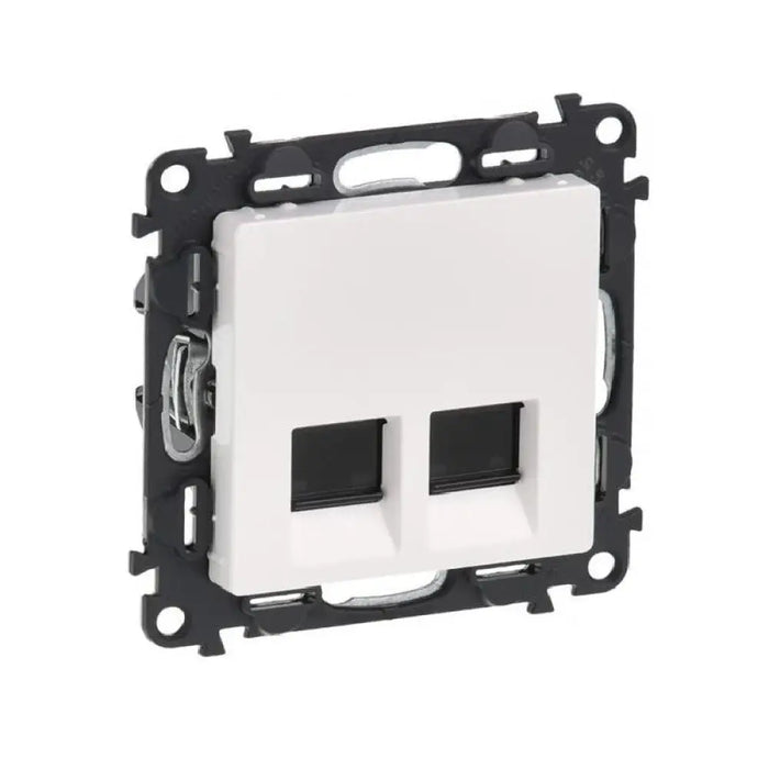 РОЗЕТКА 2xRJ45 CAT 6A. STP VALENA LIFE LEGRAND - БЯЛ