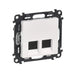 РОЗЕТКА 2xRJ45 CAT 6A. STP VALENA LIFE LEGRAND - БЯЛ