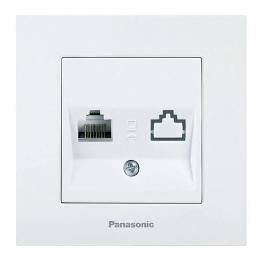 РОЗЕТКА PC RJ45 CAT5E PANASONIC БЯЛ Karre +