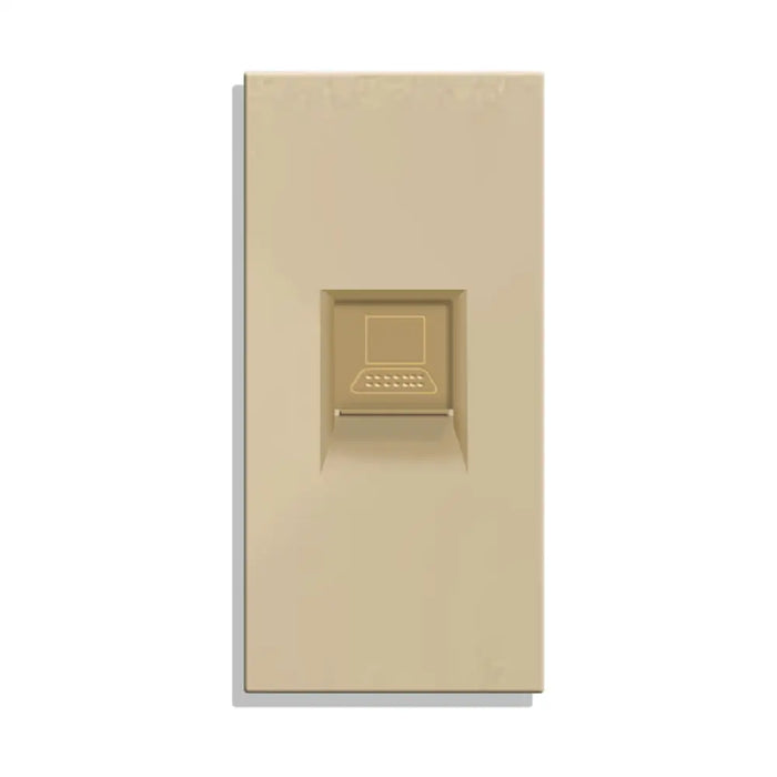 РОЗЕТКА RJ45 1/2 МОДУЛ МЕХАНИЗЪМ ЗЛАТО LUXON