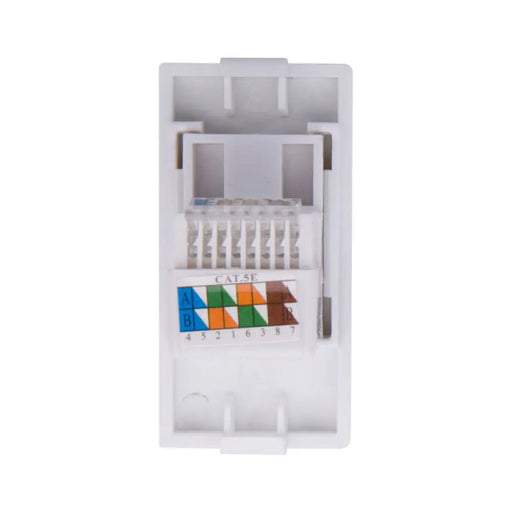 РОЗЕТКА RJ45 1/2 МОДУЛ МЕХ. БЯЛА LUXON