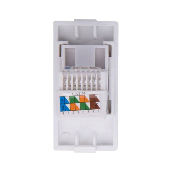 РОЗЕТКА RJ45 1/2 МОДУЛ МЕХ. БЯЛА LUXON