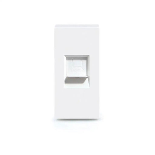 РОЗЕТКА RJ45 1/2 МОДУЛ МЕХ. БЯЛА LUXON
