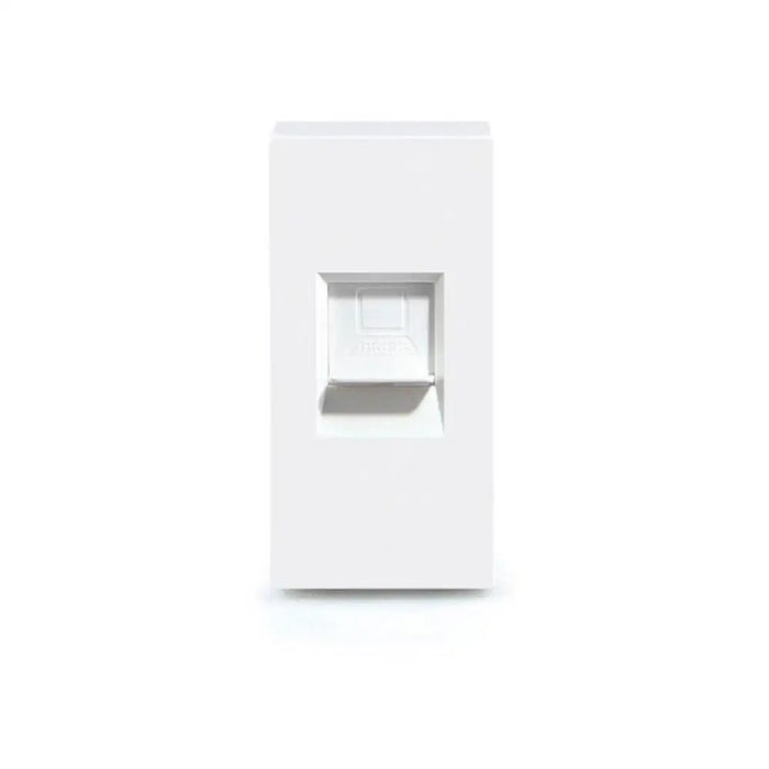 РОЗЕТКА RJ45 1/2 МОДУЛ МЕХ. БЯЛА LUXON