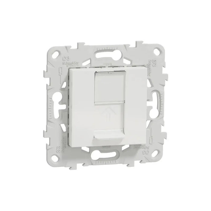 РОЗЕТКА RJ45 2 МОДУЛА БЯЛА SCHNEIDER UNICA (NU541118)