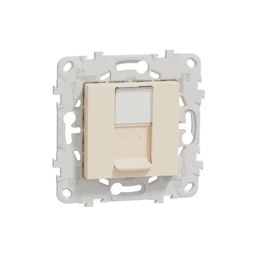 РОЗЕТКА RJ45 2 МОДУЛА СЛОНОВА КОСТ SCHNEIDER UNICA