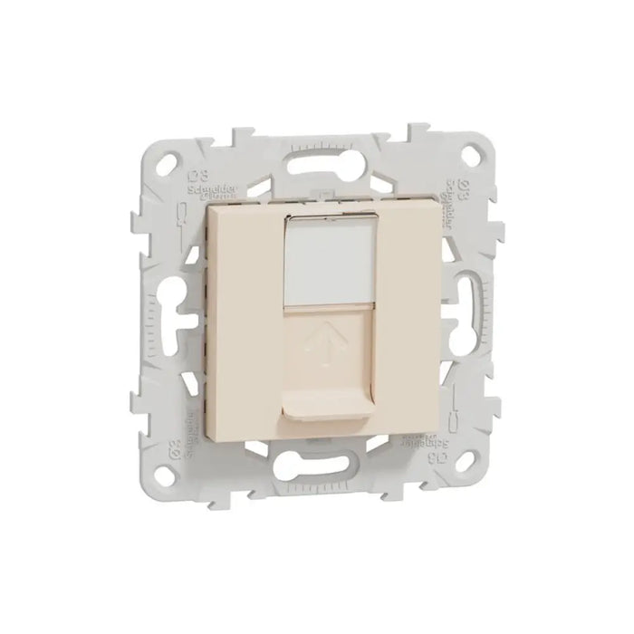 РОЗЕТКА RJ45 2 МОДУЛА СЛОНОВА КОСТ SCHNEIDER UNICA