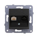 РОЗЕТКА RJ45 CAT 5E ЧЕРНА PANASONIC KARRE PLUS
