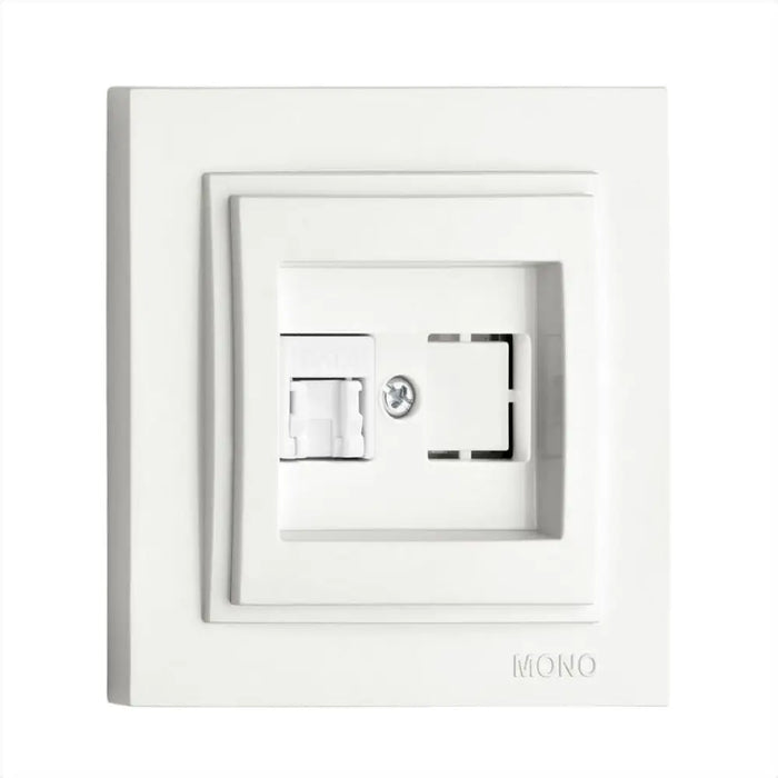 РОЗЕТКА RJ45/CAT6 БЯЛ DESPINA MONO БЯЛ