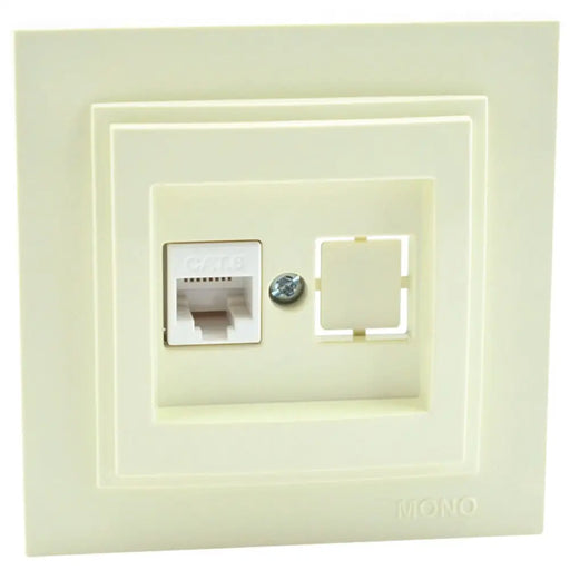 РОЗЕТКА RJ45/CAT6 КРЕМ DESPINA MONO КРЕМ