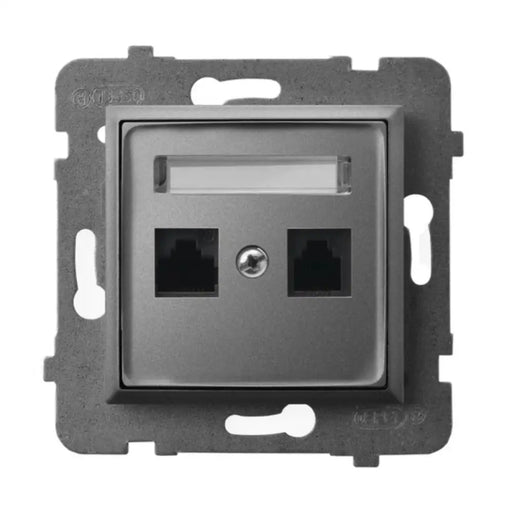 РОЗЕТКА RJ45 СИВ МАТ