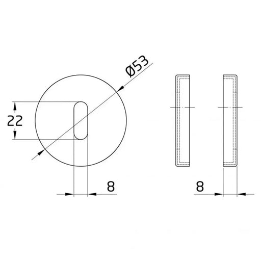 РОЗЕТКА СЪС ОБИКНОВЕНА КЛЮЧАЛКА AMIG 4RX