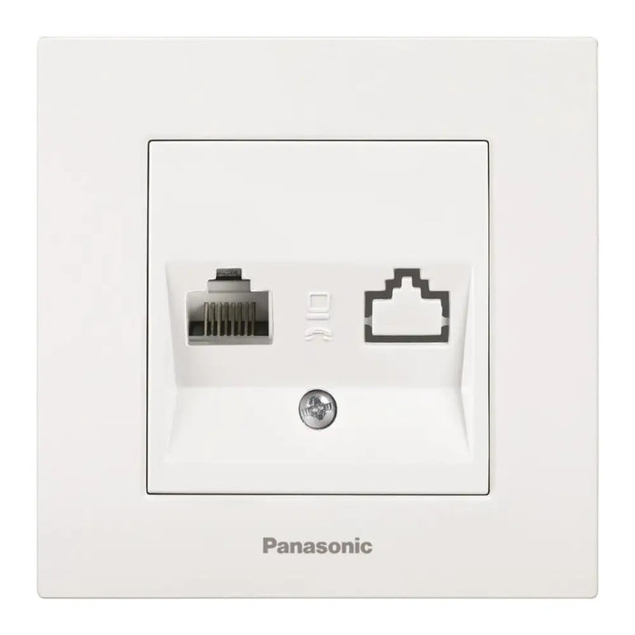 РОЗЕТКА ТЕЛЕФОННА RJ11 БЯЛА PANASONIC
