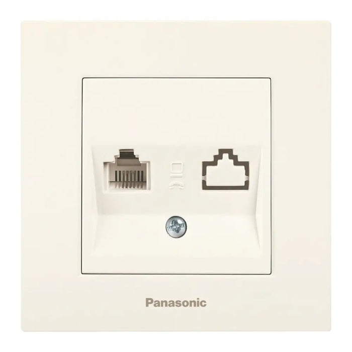 РОЗЕТКА ТЕЛЕФОННА RJ11 КРЕМ PANASONIC