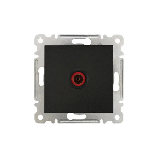 РОЗЕТКА TV ПРЕХОДНА МЕХАНИЗЪМ ЧЕРЕН MAKEL KAREA LINE