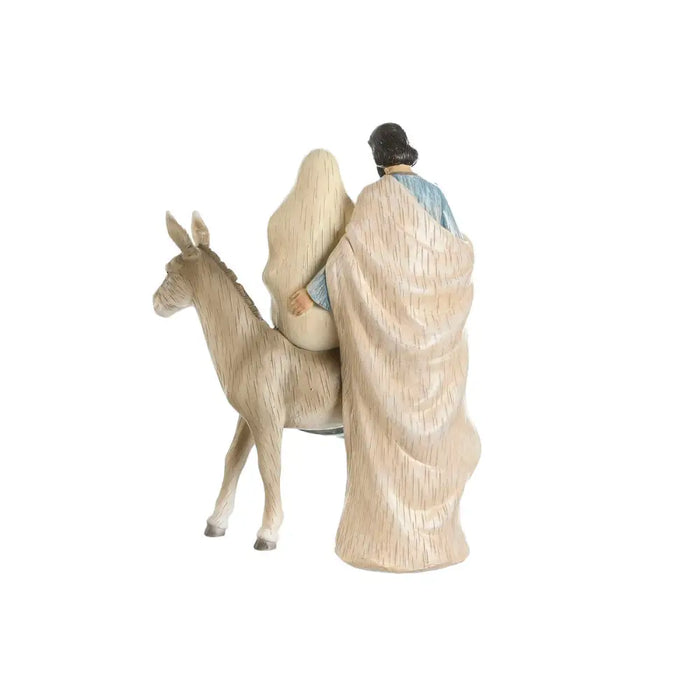 Рождествена Коледна Сцена DKD Home Decor Син Бял Кафяв