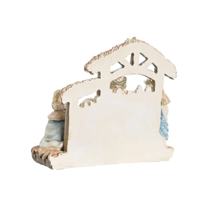 Рождествена Коледна Сцена DKD Home Decor Син Бял Кафяв