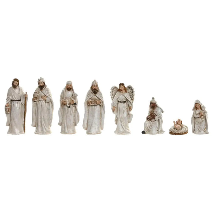 Рождествена Коледна Сцена Home ESPRIT Бял Смола 8 x 6 x 19