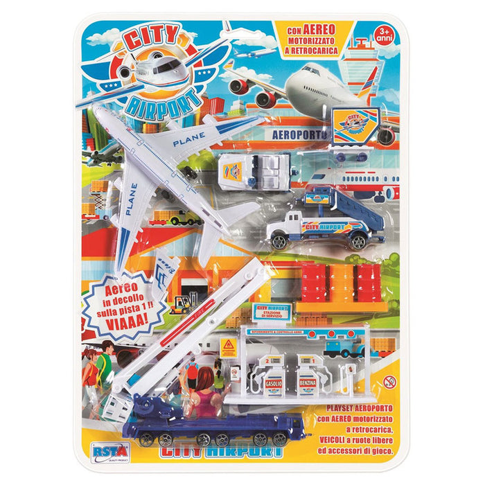 КОМПЛЕКТ ЗА ИГРА RS TOYS ЗА ИГРА CITY AIRPORT 10836