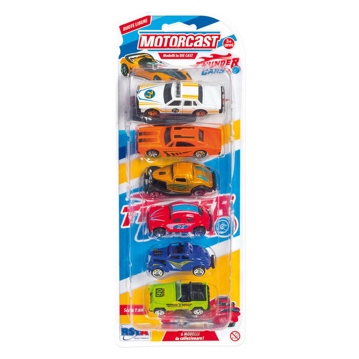 КОМПЛЕКТ КОЛИЧКИ RS TOYS THUNDER CARS 1:64
