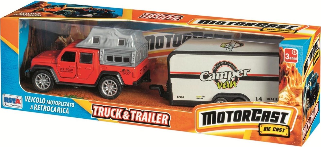 Детска играчка RS Toys - Джип с каравана, асортимент