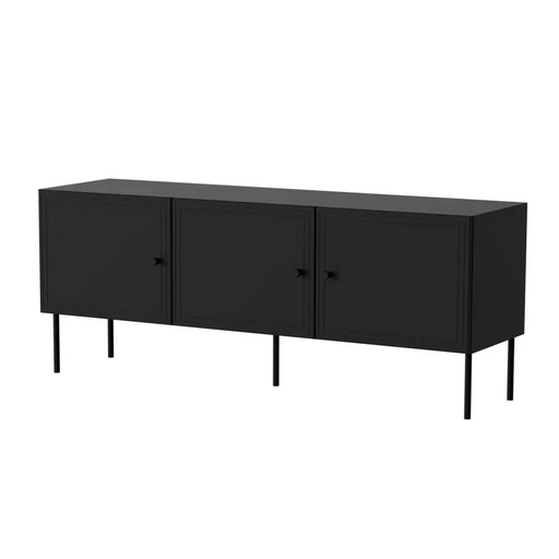 RTV 3D шкаф PALAZZO BIS 151x40x60 черен мат