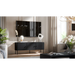 RTV 3D шкаф PALAZZO BIS 151x40x60 черен мат