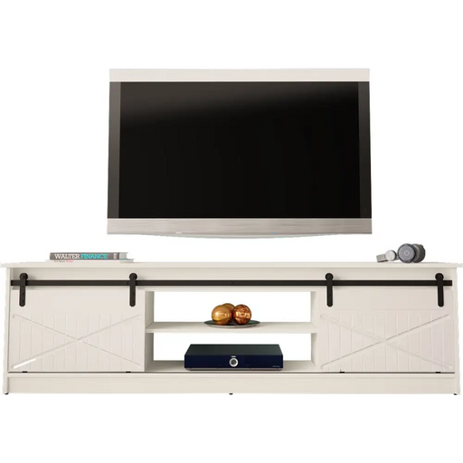 RTV GRANERO шкаф 200x56.7x35 бял/бял гланц