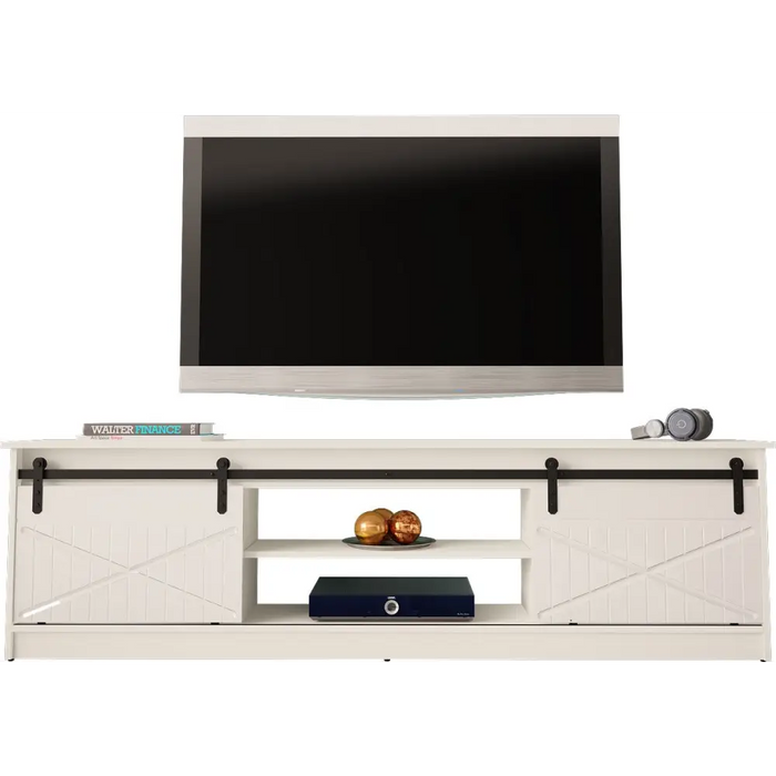 RTV GRANERO шкаф 200x56.7x35 бял/бял гланц