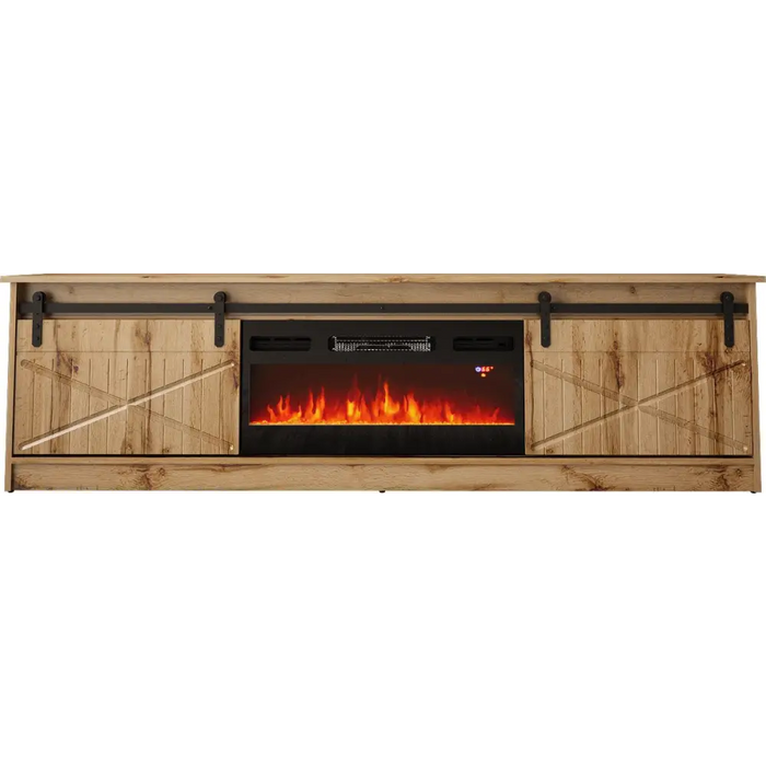 RTV GRANERO + шкаф за камина 200x56.7x35 дъб вотан