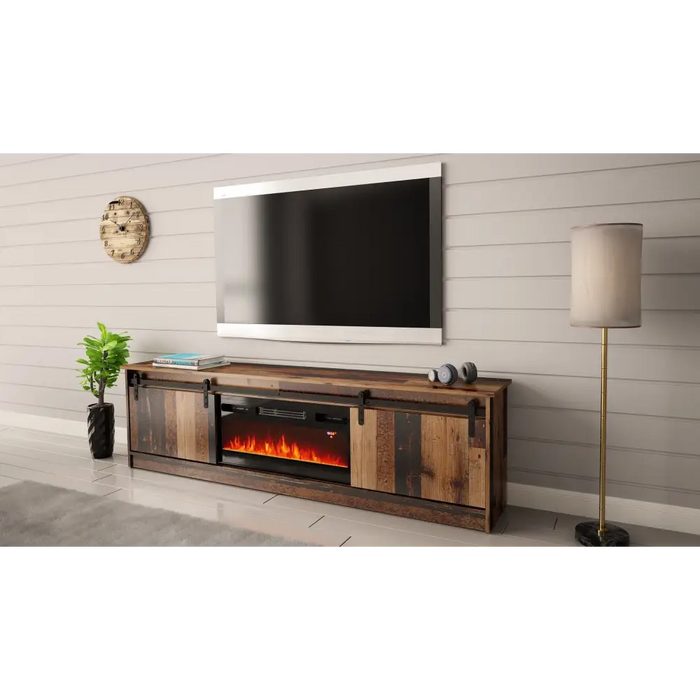 RTV GRANERO + шкаф за камина 200x56.7x35 старо дърво