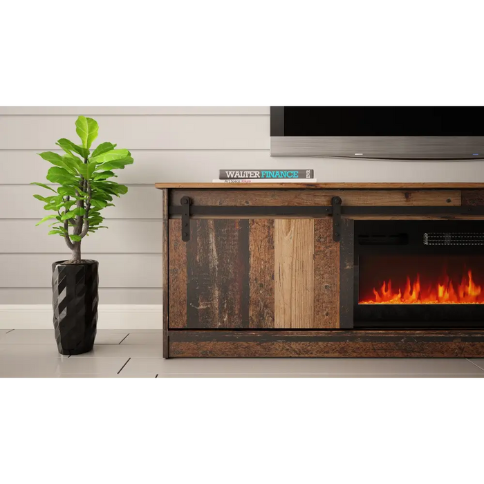 RTV GRANERO + шкаф за камина 200x56.7x35 старо дърво