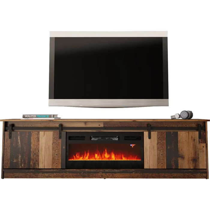 RTV GRANERO + шкаф за камина 200x56.7x35 старо дърво