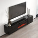 RTV LUXE шкаф 182.6x34.5x37.5 черен/черен гланц + черна