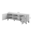 RTV шкаф ABETO 150x42x52 черен гланц
