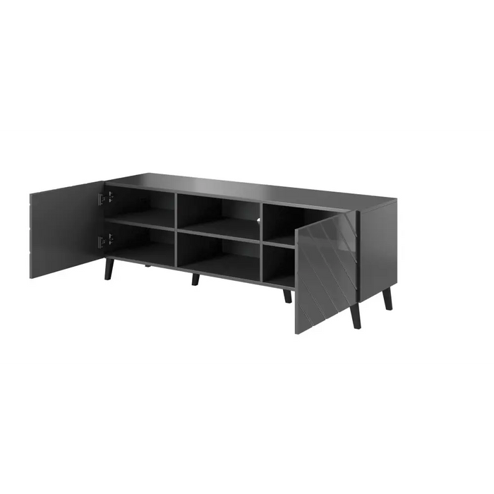 RTV шкаф ABETO 150x42x52 графит/гланц