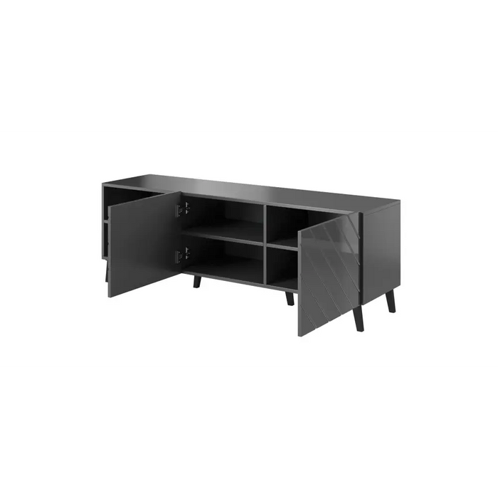 RTV шкаф ABETO 150x42x52 графит/гланц