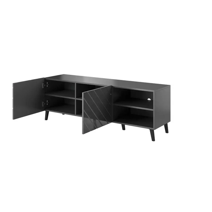 RTV шкаф ABETO 150x42x52 графит/гланц