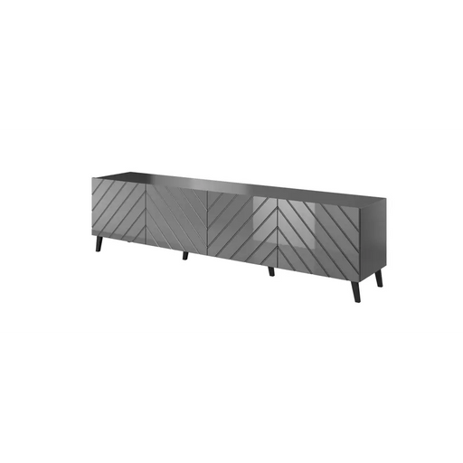 RTV шкаф ABETO 200x42x52 графит/гланц