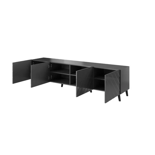 RTV шкаф ABETO 200x42x52 графит/гланц