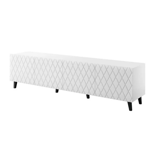 RTV шкаф ASTI 200x42x52 бял мат